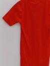 BASERANGE 25 Early Spring French Organic Cotton Hollow Heart Short Sleeve T-shirt BAS-TOHS-RB-SP25-MY RED